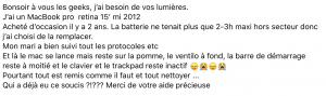 Réparation de mac à distance : mise au point :) 1 Expert mac