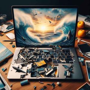 Macbook Pro avec un clavier en panne