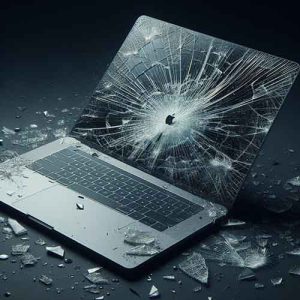 ecran cassé sur macbook pro