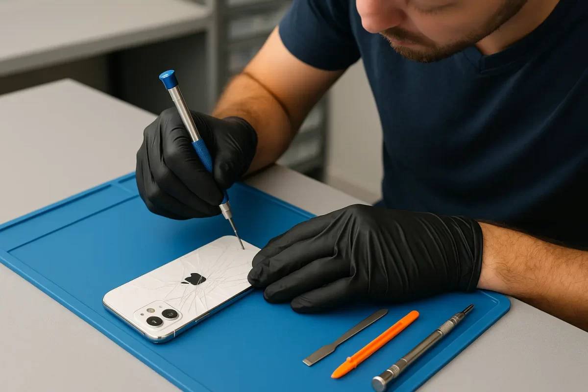 reparation vitre arriere iphone