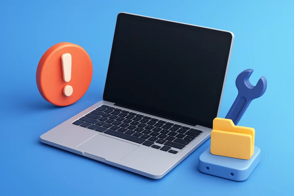 MacBook écran noir: réparer sans perdre vos données