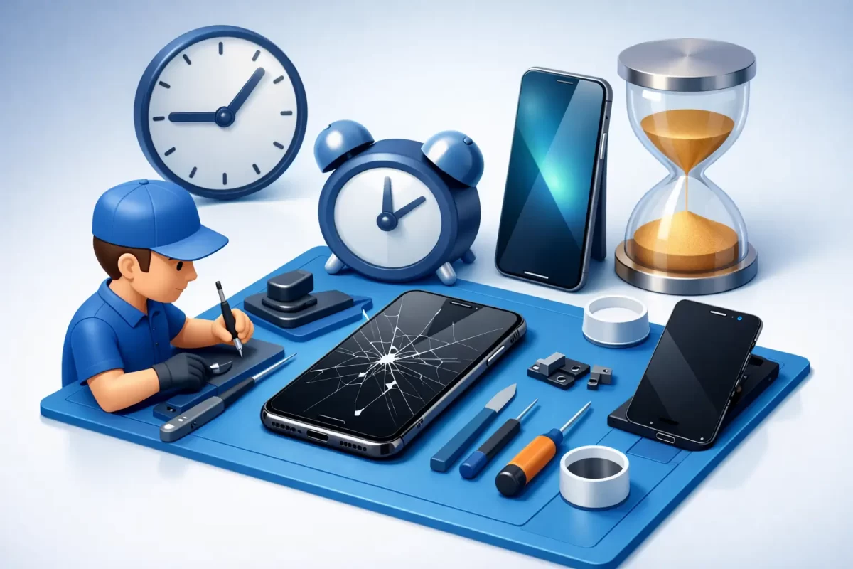 Combien de temps dure réparation iPhone écran ?