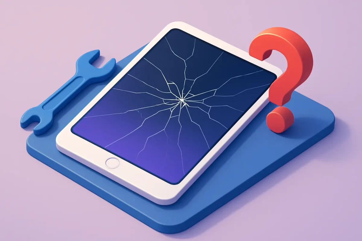 Écran d’iPad fissuré à Montpellier: que faire
