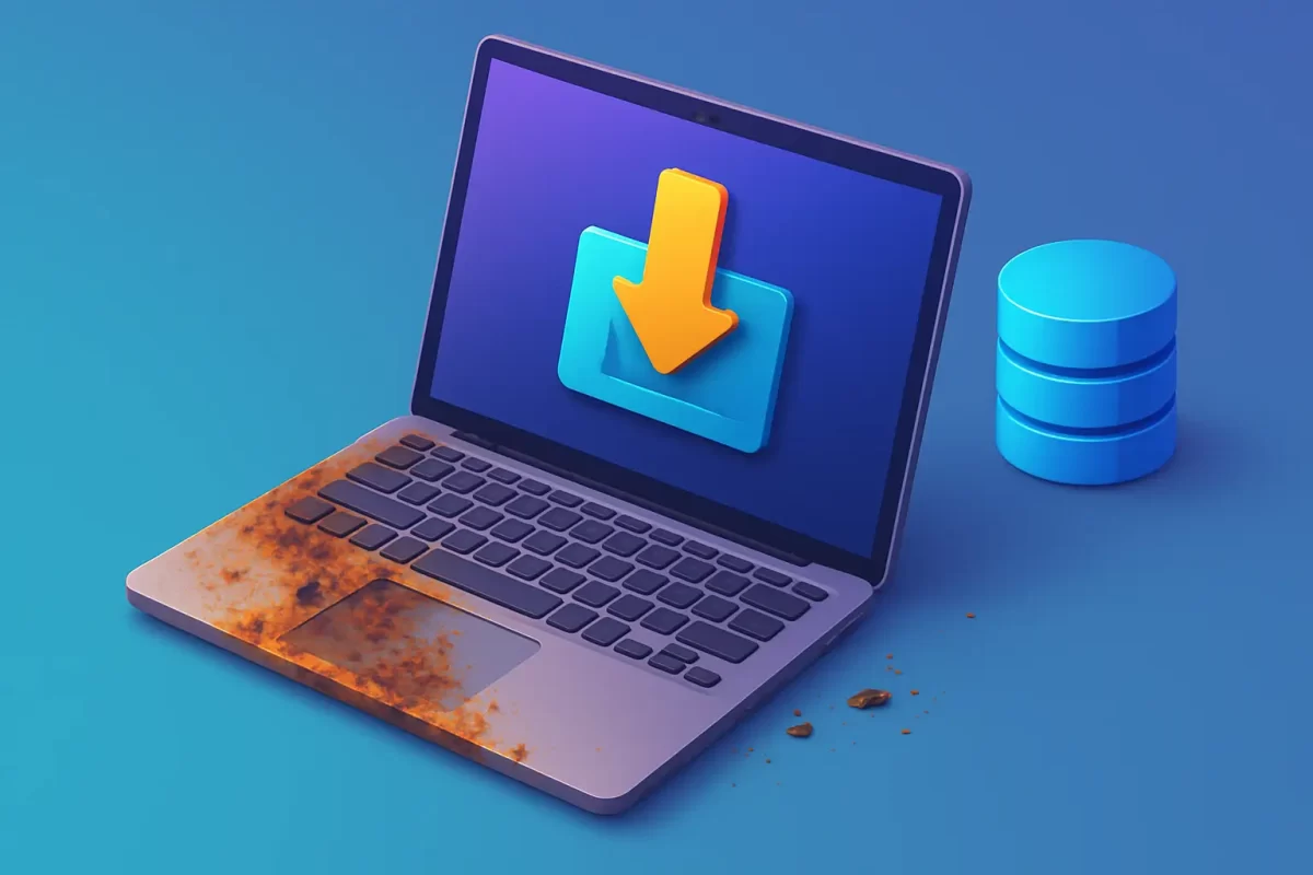 MacBook oxydé: données récupérées, cas client