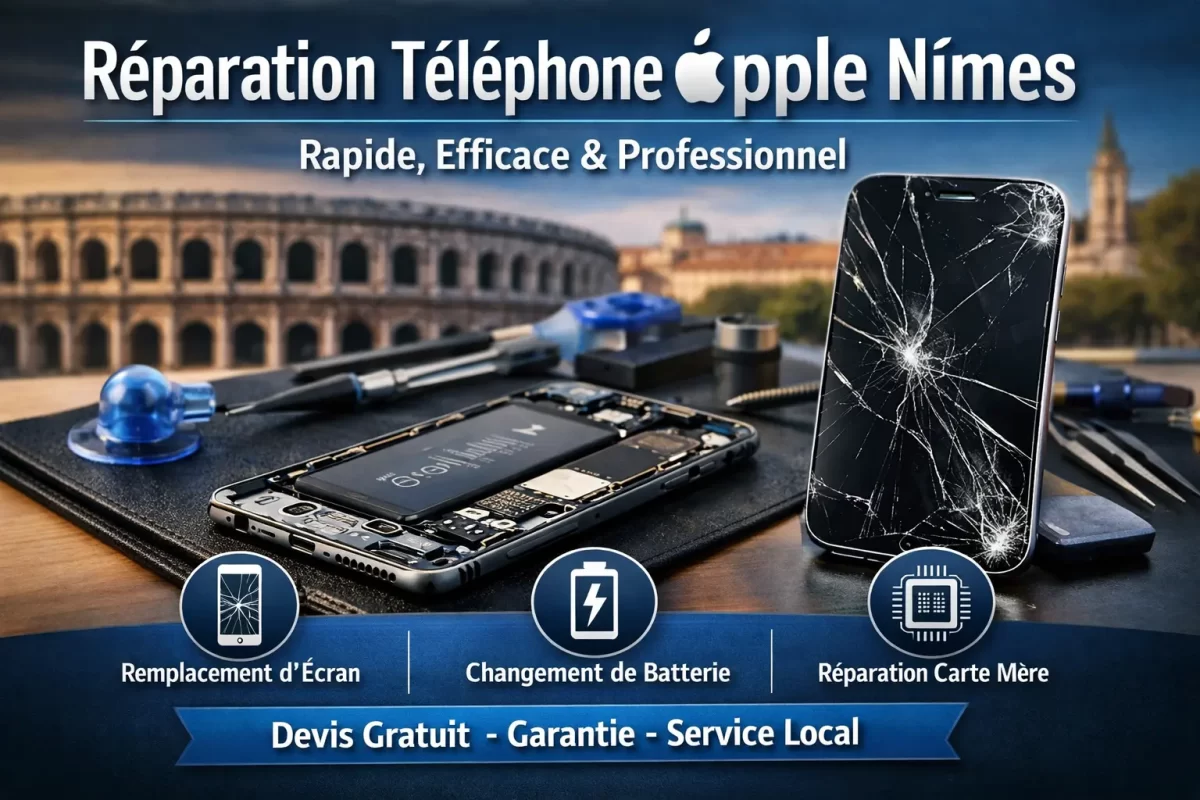 Réparation telephone Apple à Nimes