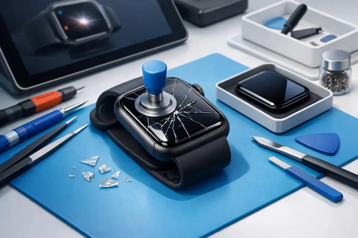 Réparation Apple Watch écran fissuré