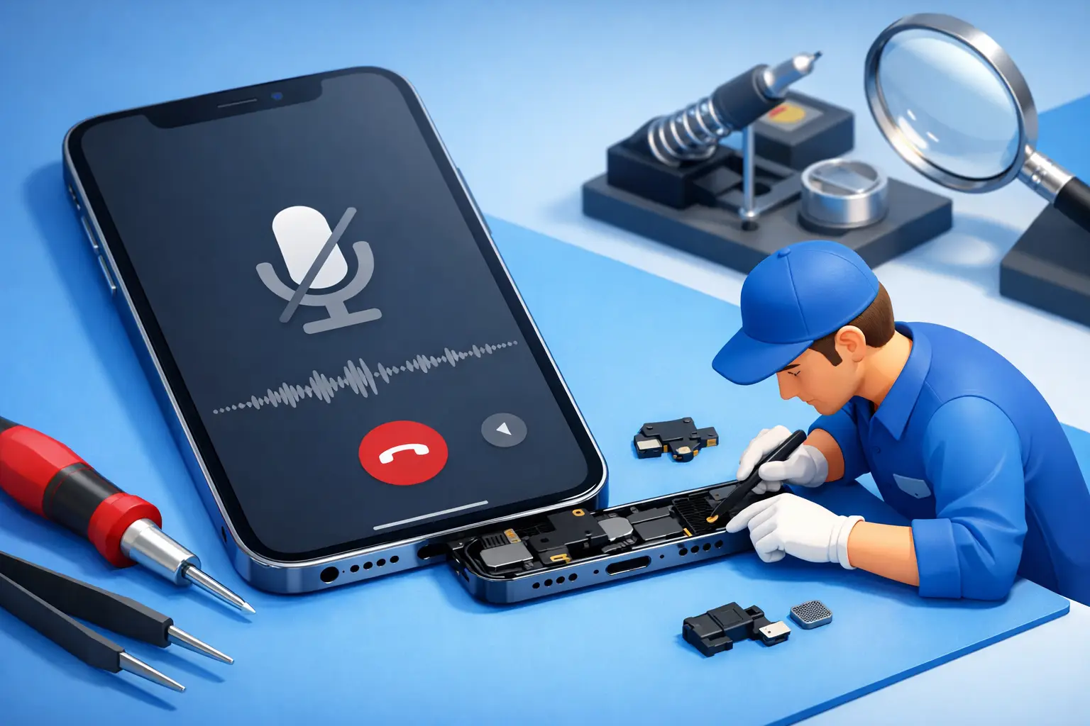 Réparer un iPhone dont le micro ne fonctionne plus