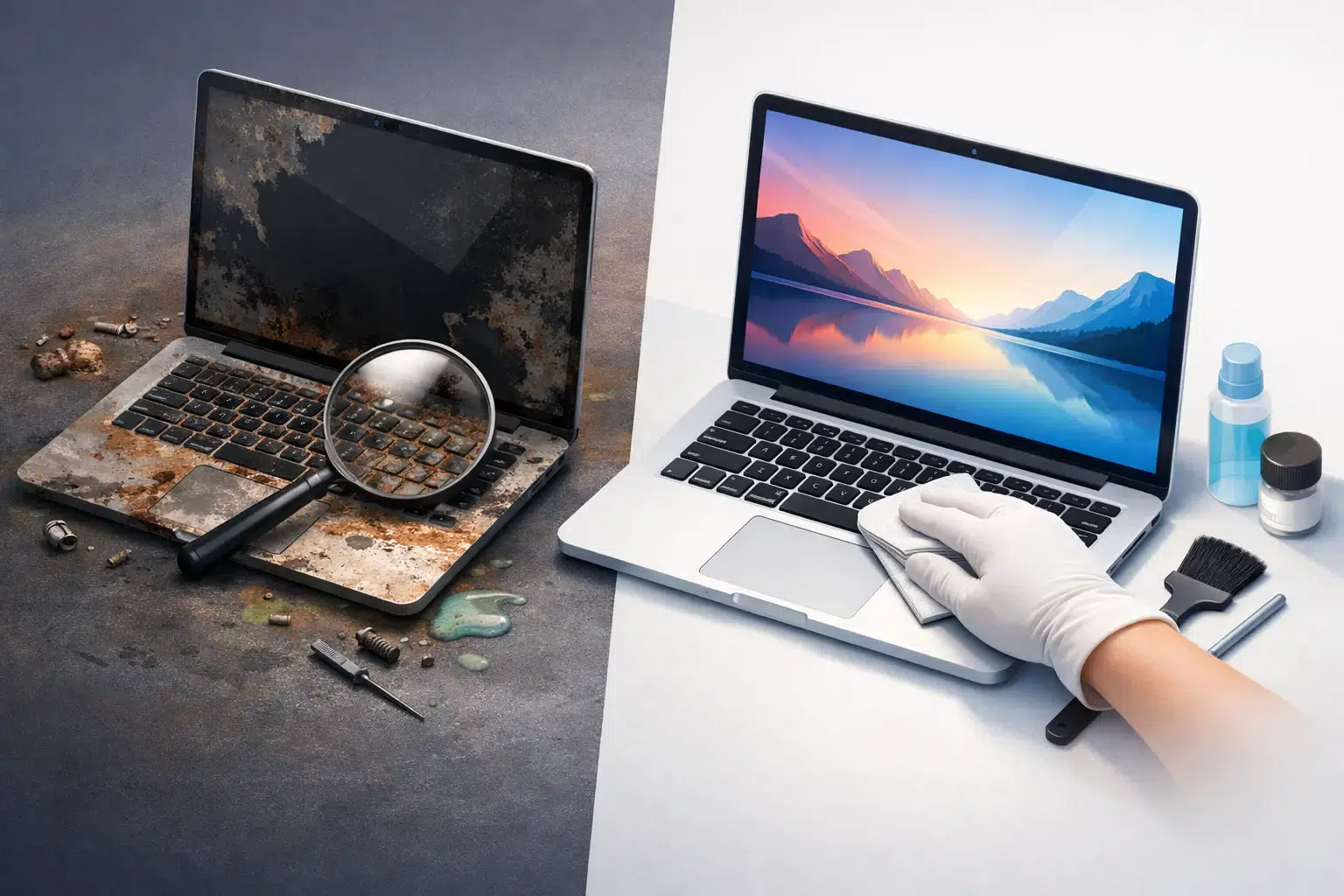 MacBook oxydé récupéré, est-ce encore possible ?