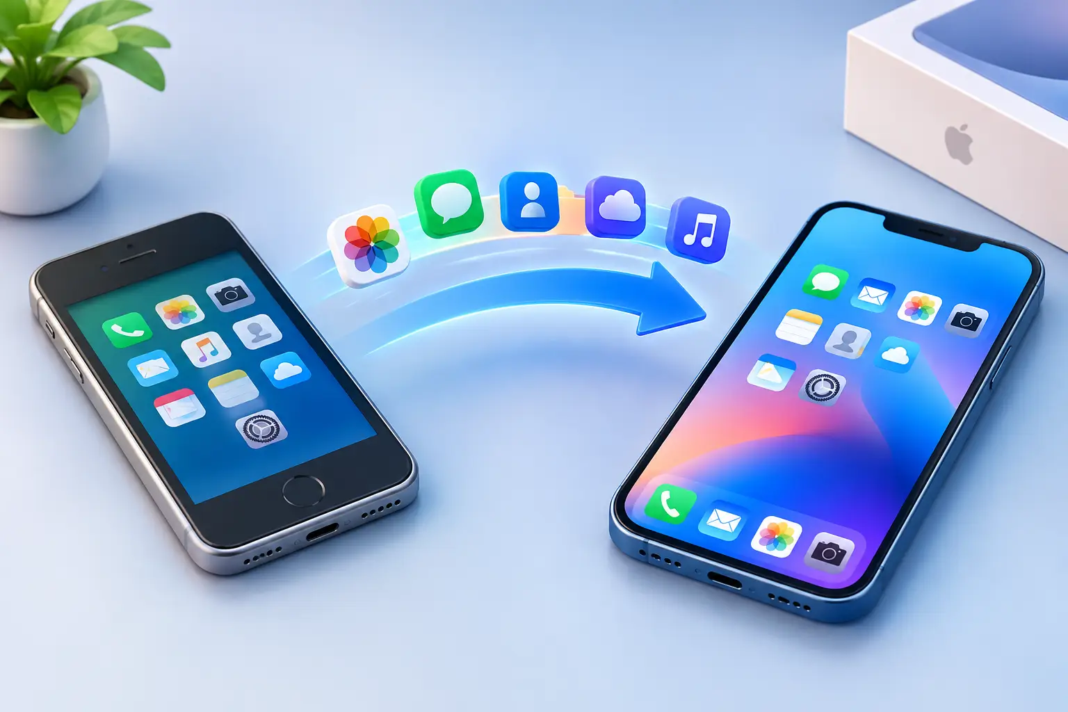 Transférer les données d’un ancien iPhone