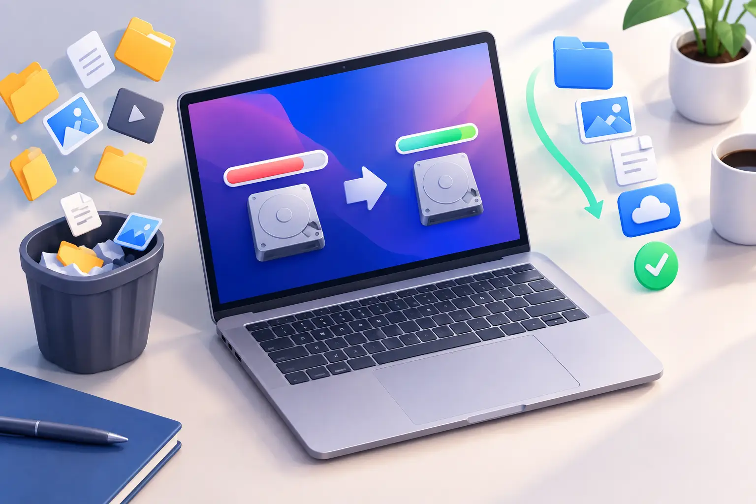 Réduire un stockage Mac saturé en 8 gestes